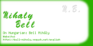 mihaly bell business card